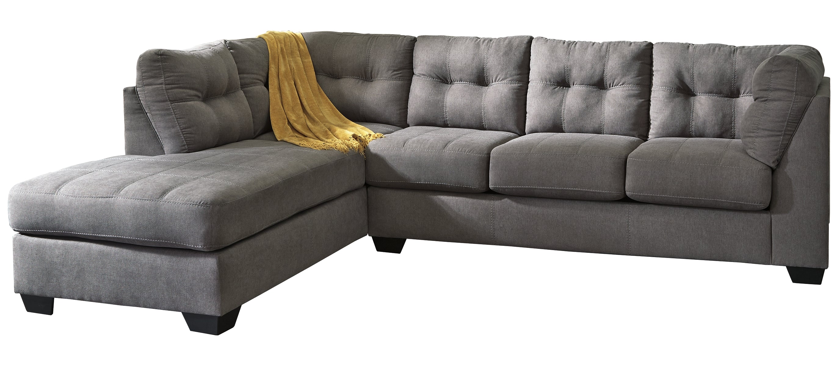 Maier charcoal left arm facing chaise shop end sectional