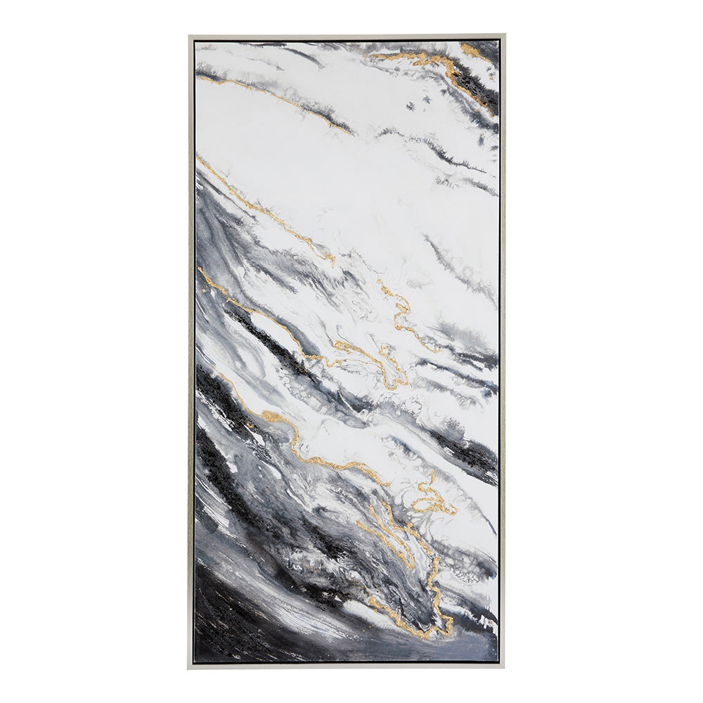 Luxurious Hand-Painted Marble Wall Art