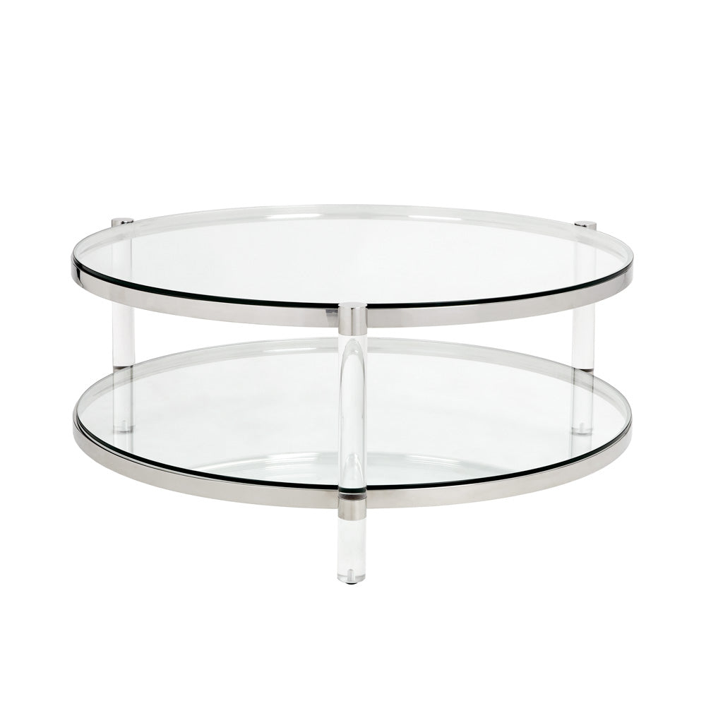 Paloma Modern Glass Coffee Table