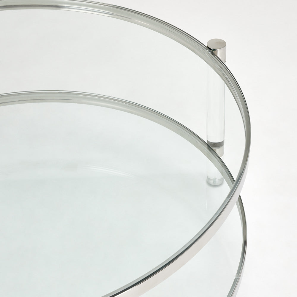 Paloma Modern Glass Coffee Table