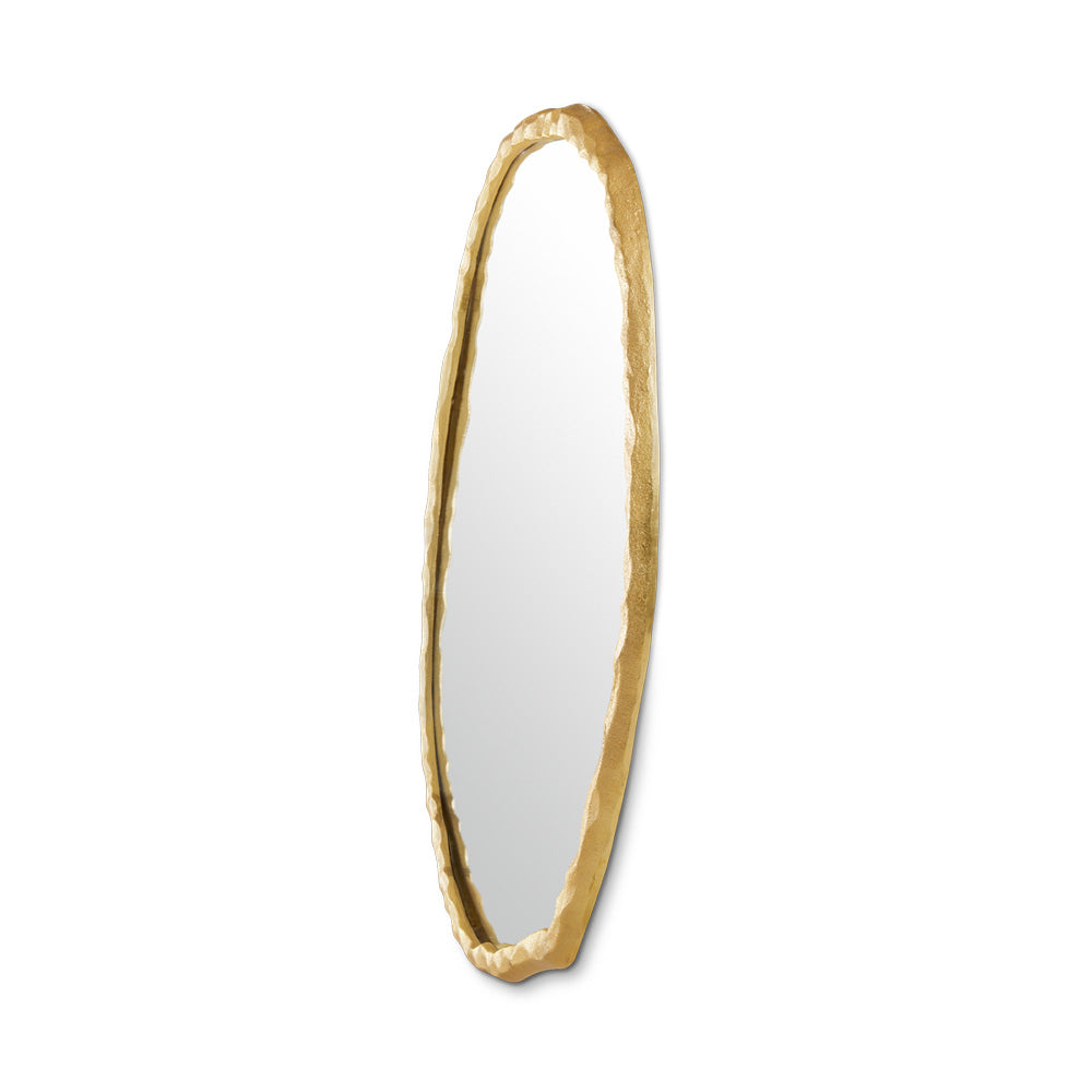 Golden Elegance Organic-Edged Wall Mirror