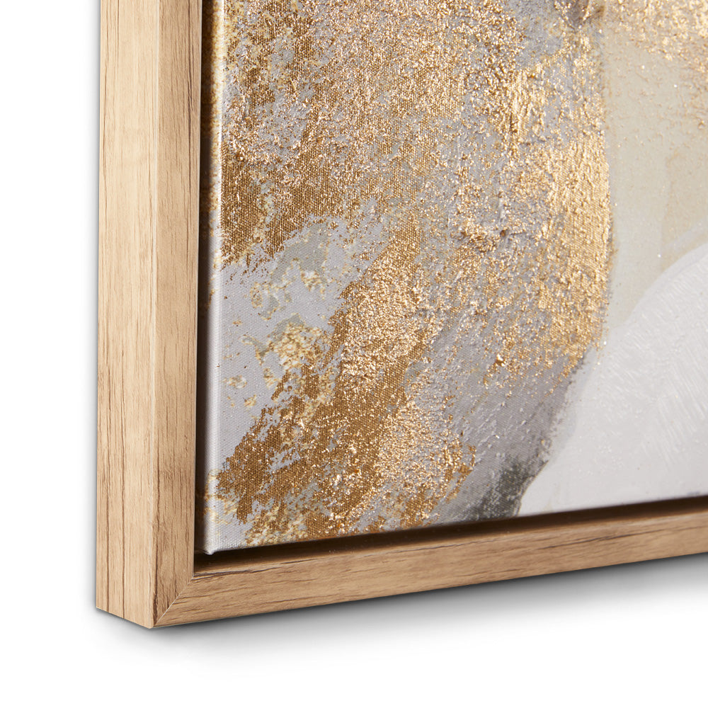 Elegant Embellished Abstract Canvas Art