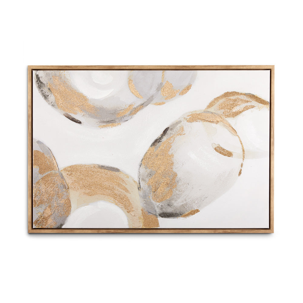 Elegant Embellished Abstract Canvas Art