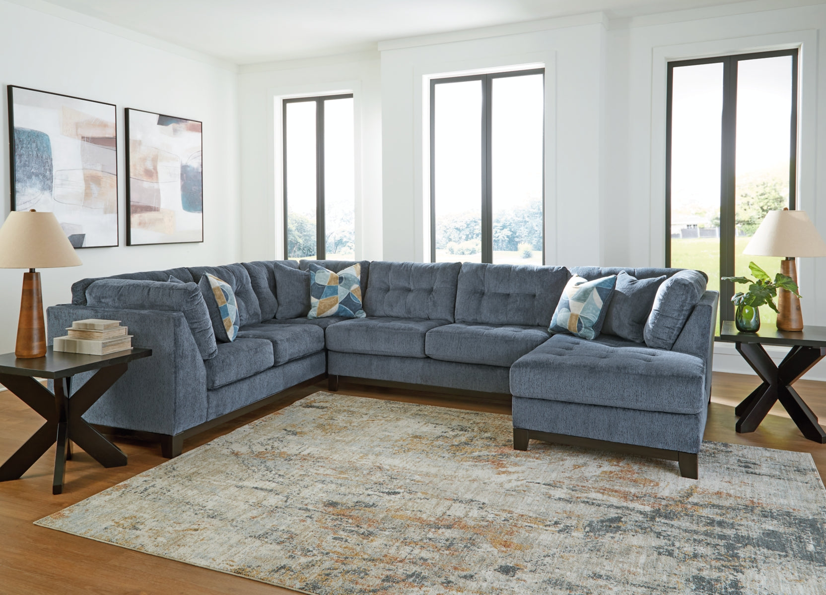 Maxon Place 3-Piece Sectional with Ottoman