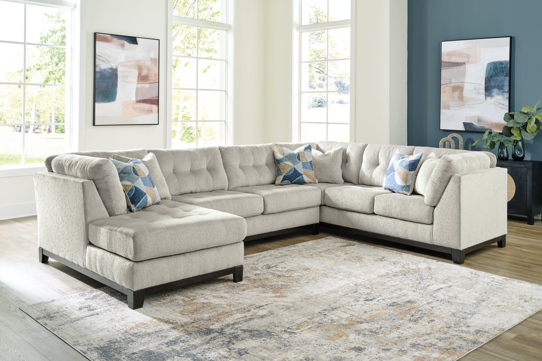 Maxon Place 3-Piece Sectional with Ottoman