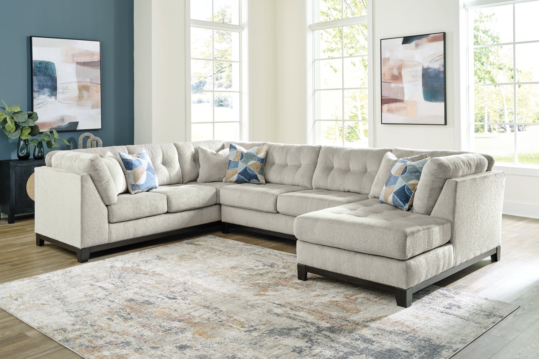 Maxon Place 3-Piece Sectional with Ottoman