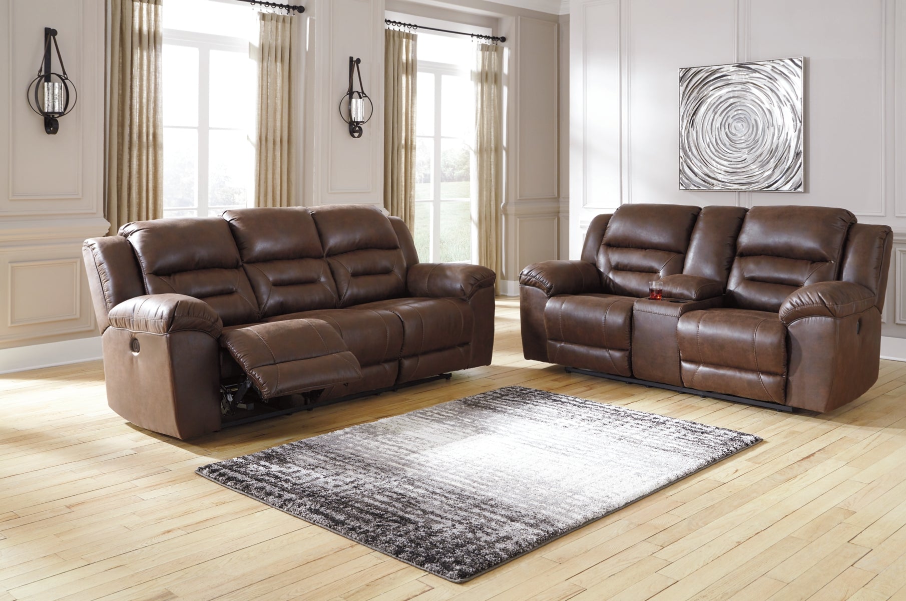 Stoneland Reclining Loveseat with Console