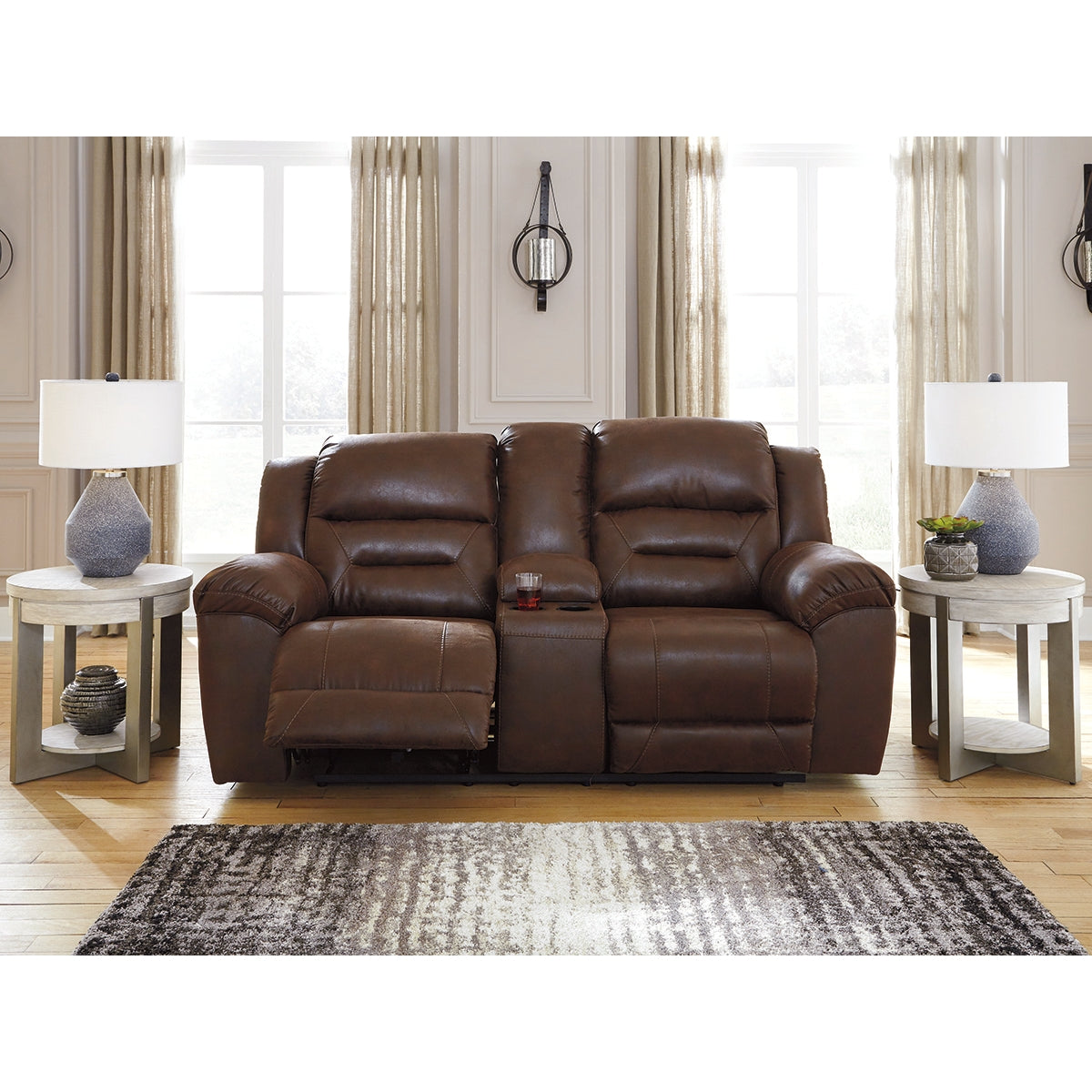 Stoneland Reclining Loveseat with Console