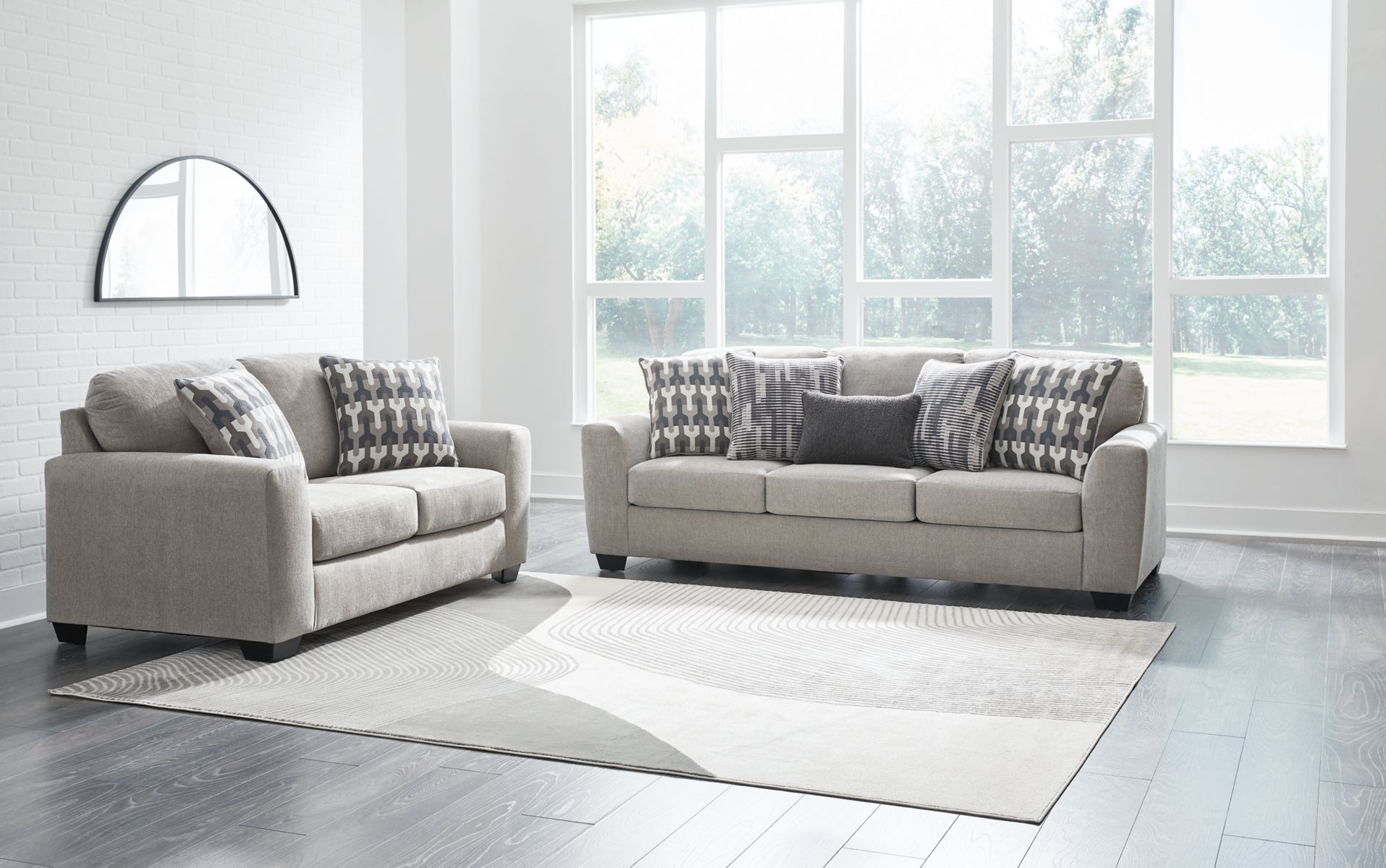 Avenal Park Sofa Loveseat Chair and Ottoman