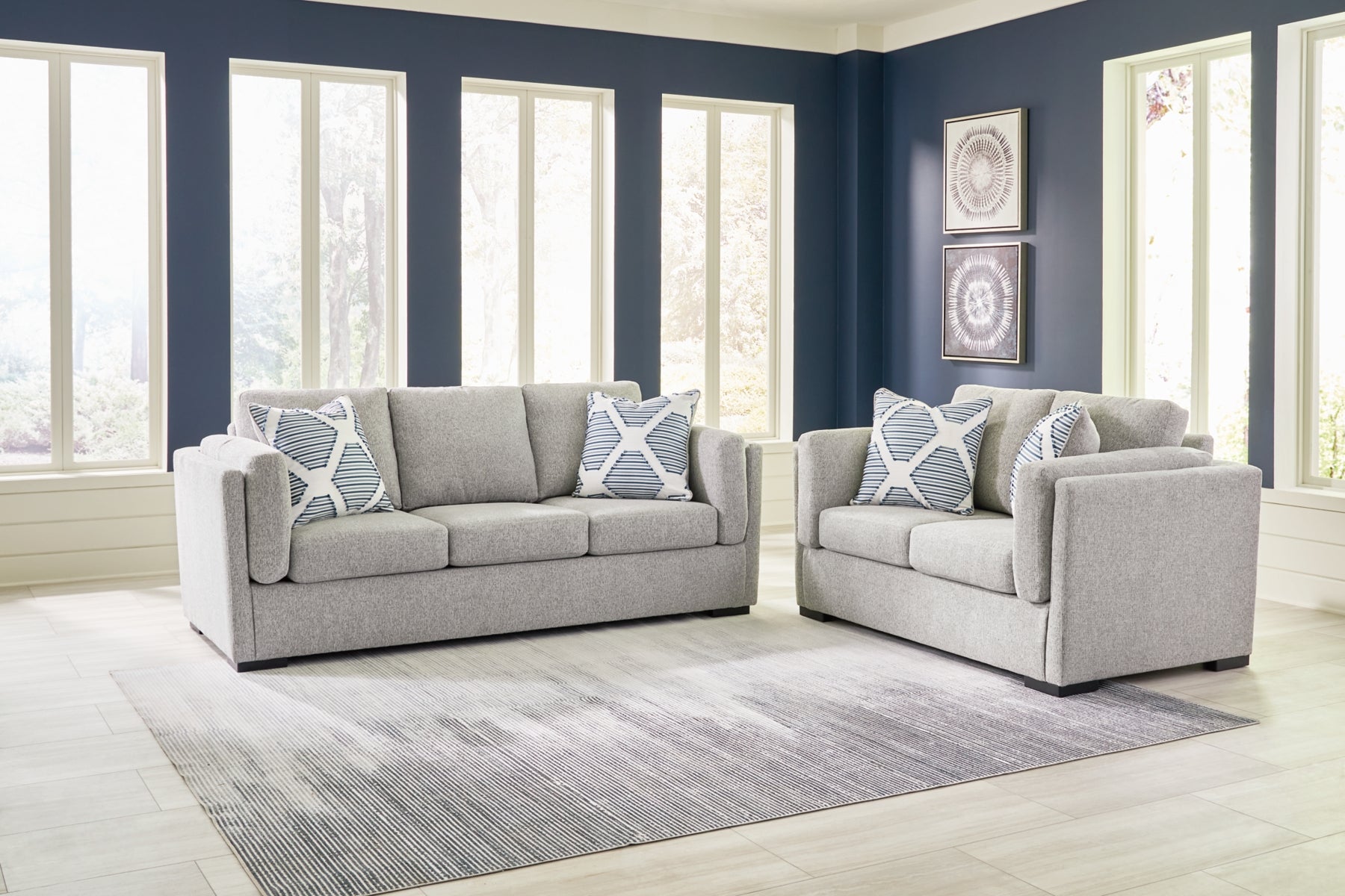 Evansley Sofa and Loveseat