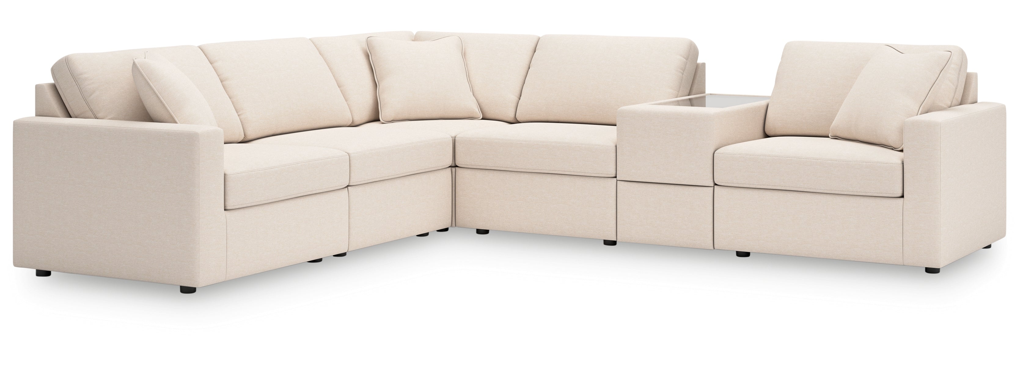 Pillar Peak 6-Piece Sectional with Ottoman