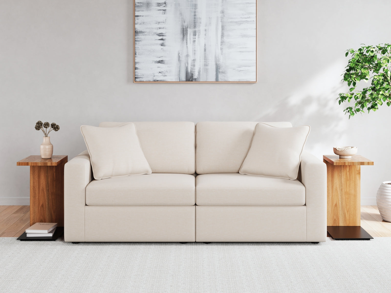 Pillar Peak Sofa and Loveseat