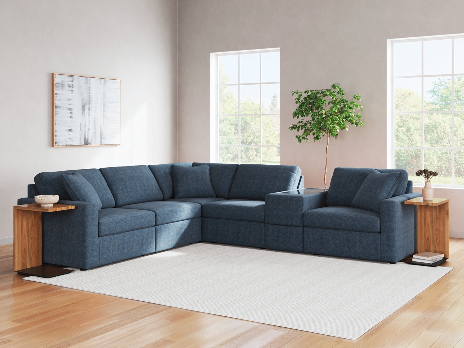 Modmax 6-Piece Sectional with Ottoman