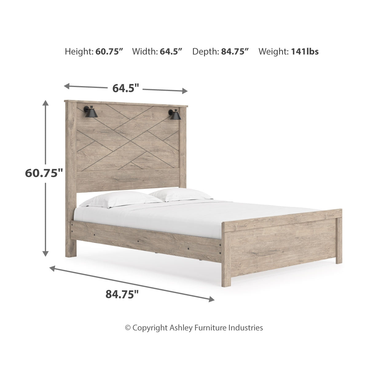 Senniberg Queen Panel Bed with Dresser and 2 Nightstands