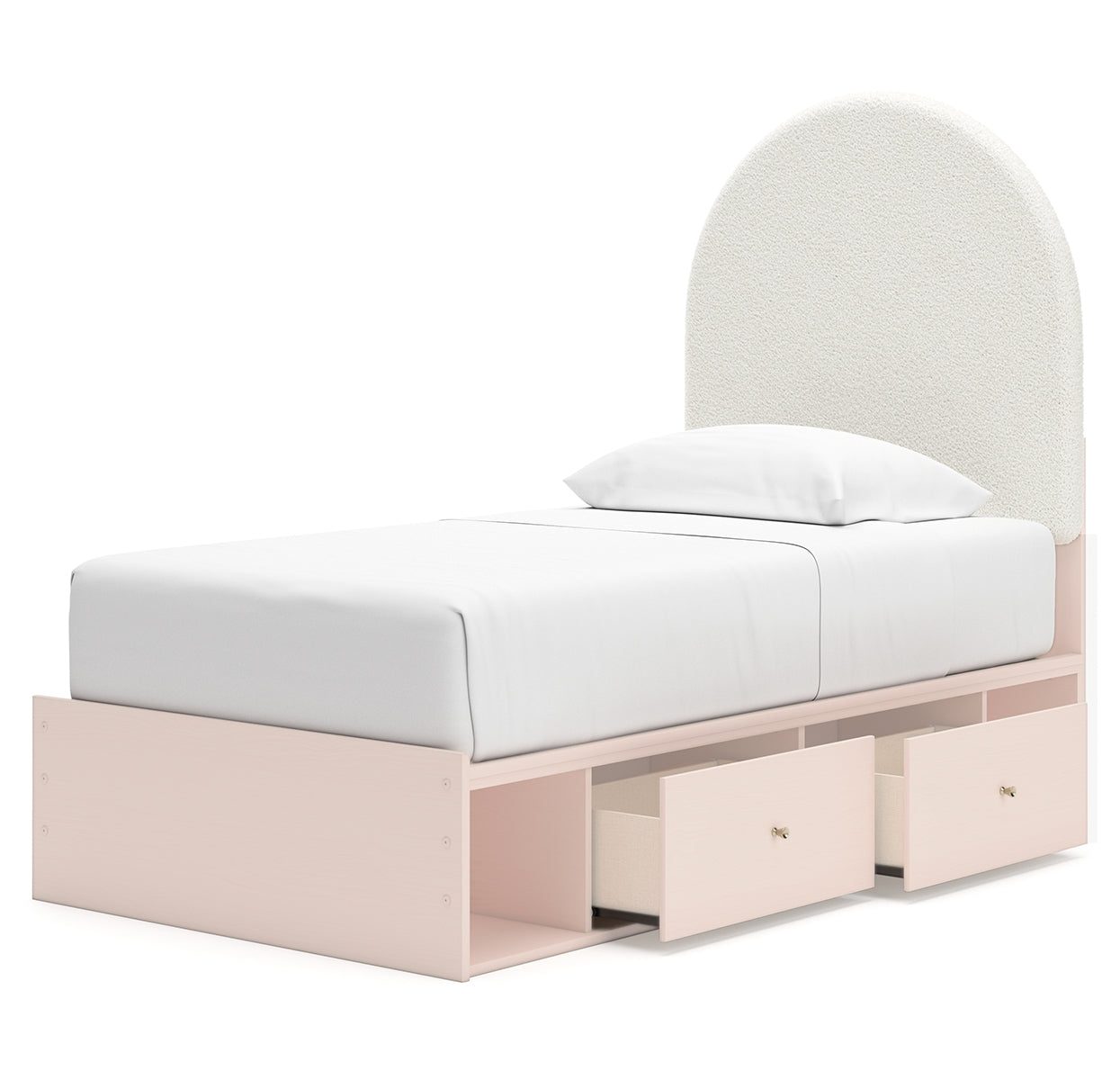 Wistenpine Twin Upholstered Panel Bed with Storage