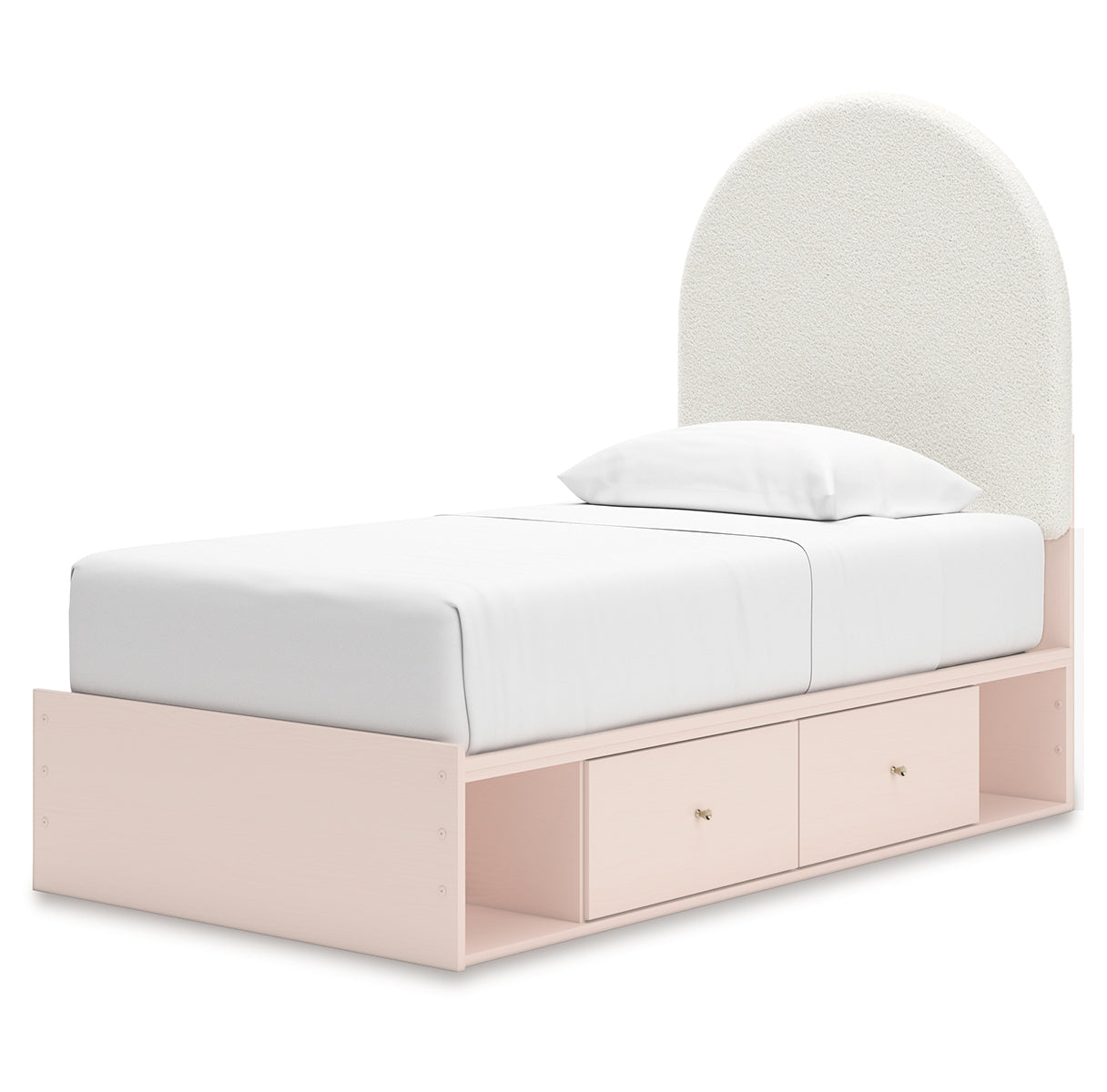 Wistenpine Twin Upholstered Panel Bed with Storage