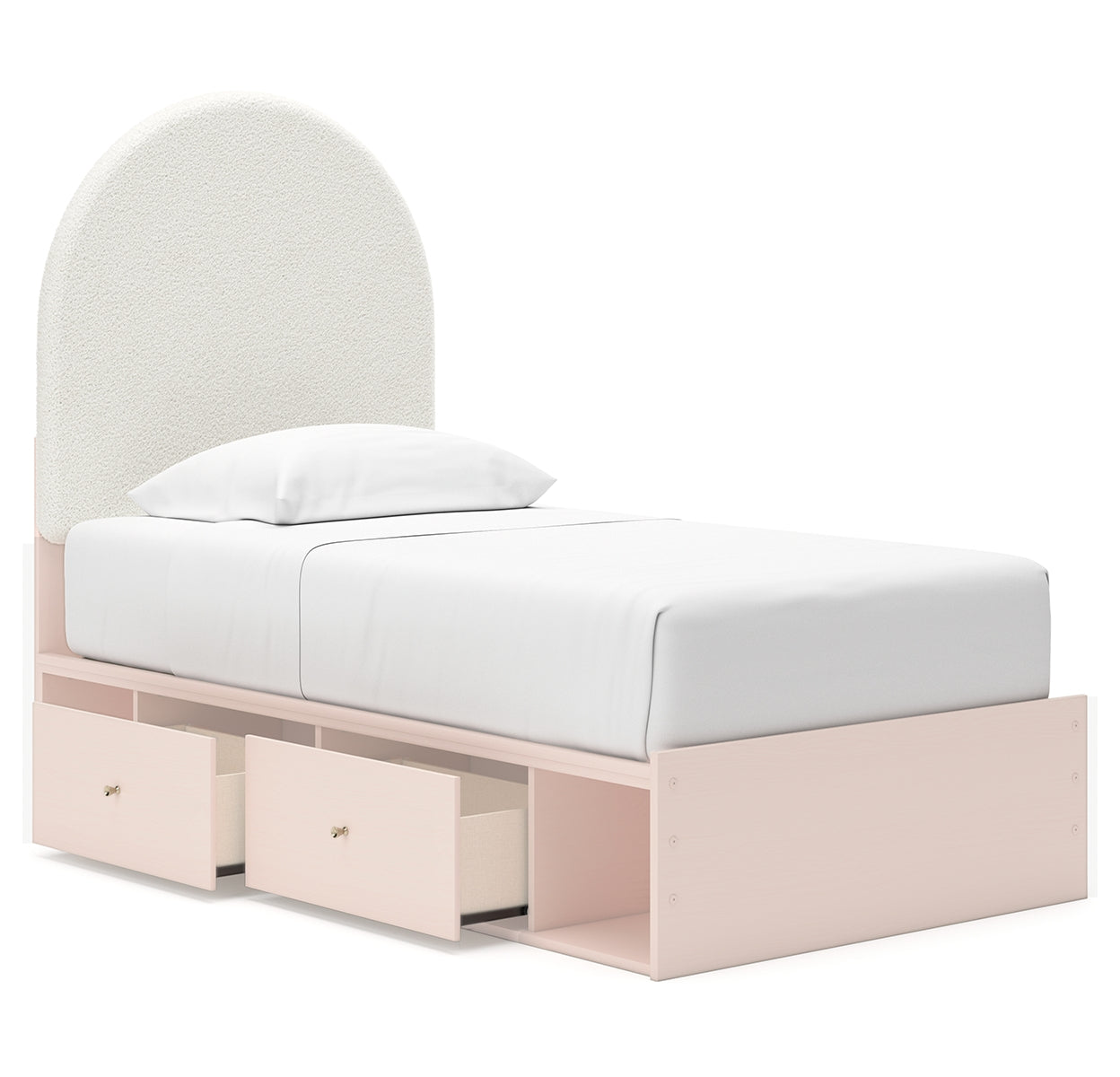 Wistenpine Twin Upholstered Panel Bed with Storage