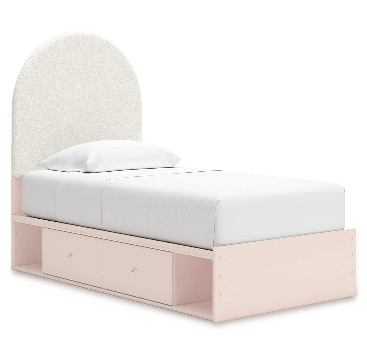 Wistenpine Twin Upholstered Panel Bed with Storage