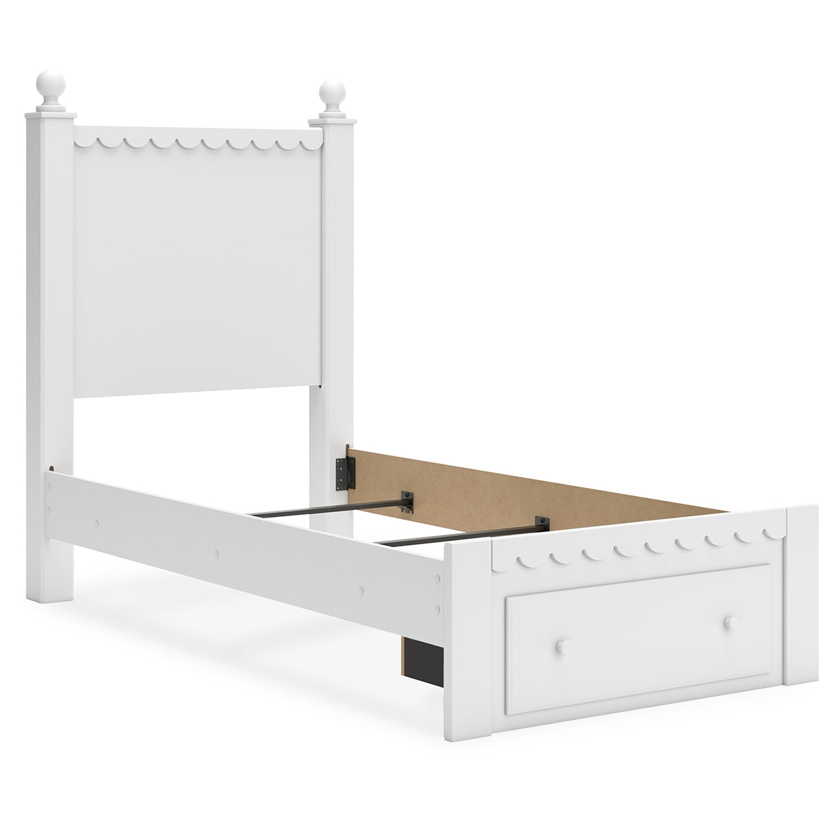 Mollviney Twin Panel Storage Bed