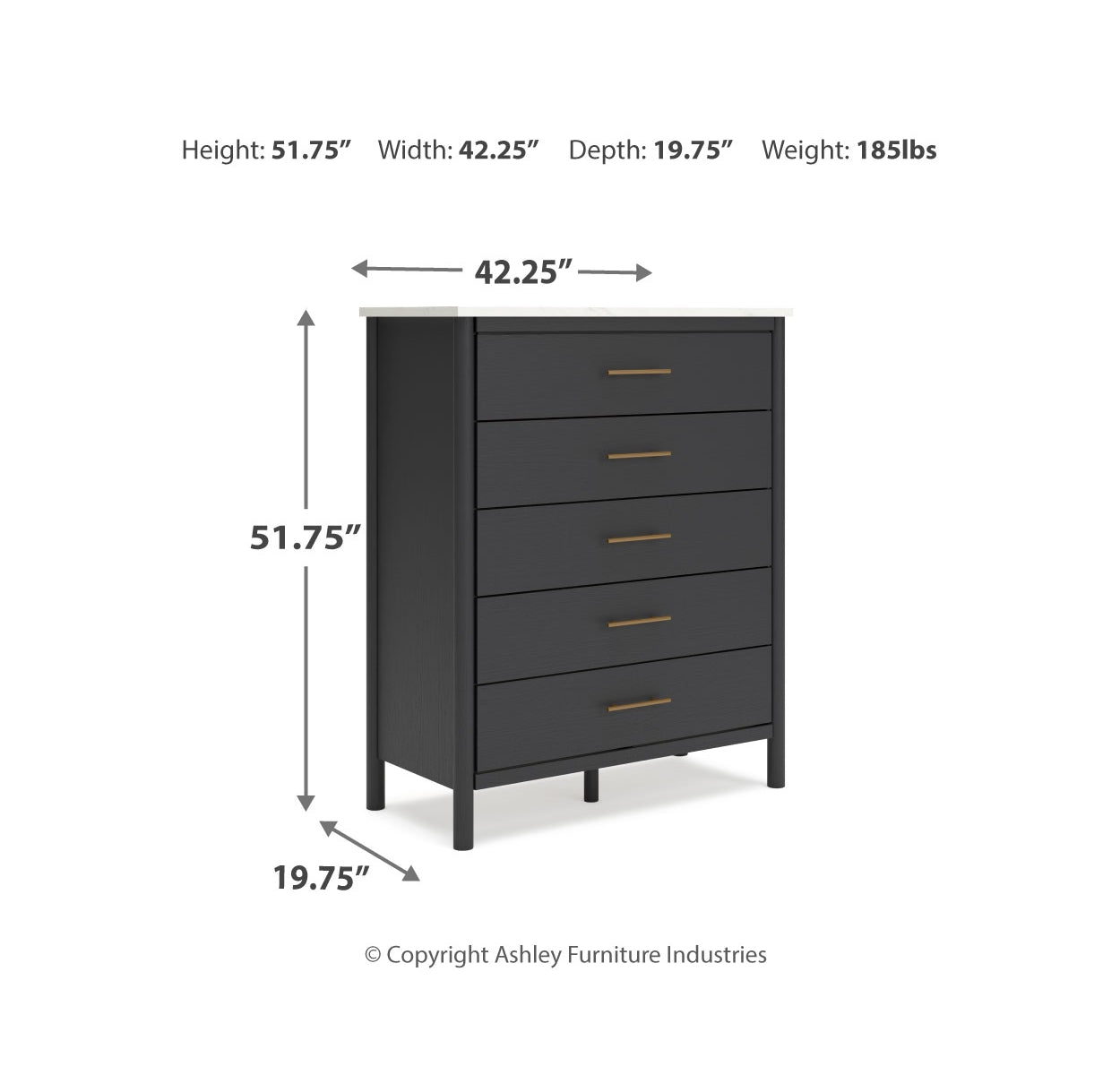 Cadmori Queen Upholstered Panel Bed with Mirrored Dresser, Chest and Nightstand