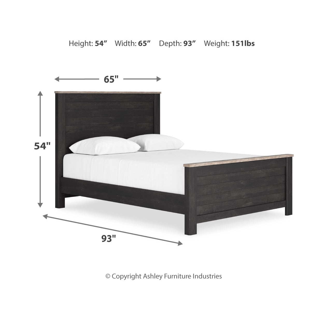 Nanforth Queen Panel Bed with Dresser