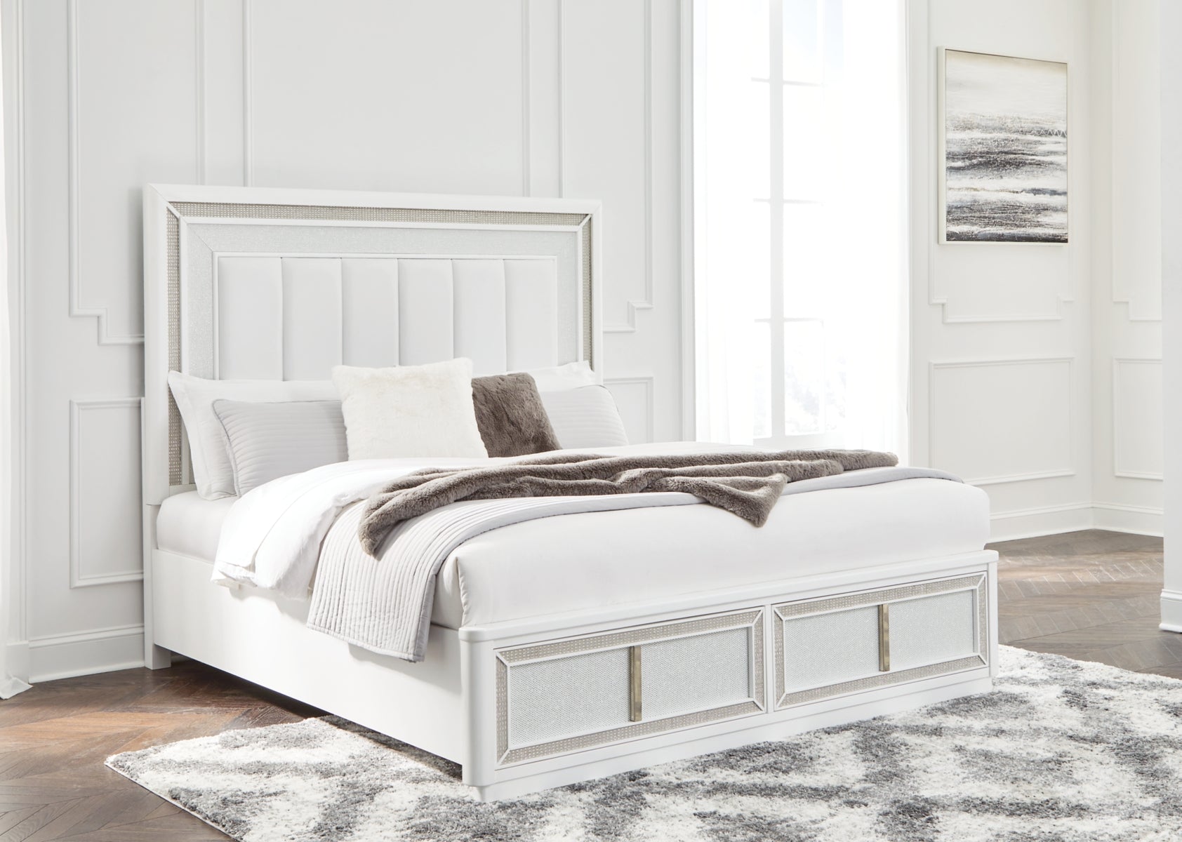 Chalanna King Upholstered Storage Bed