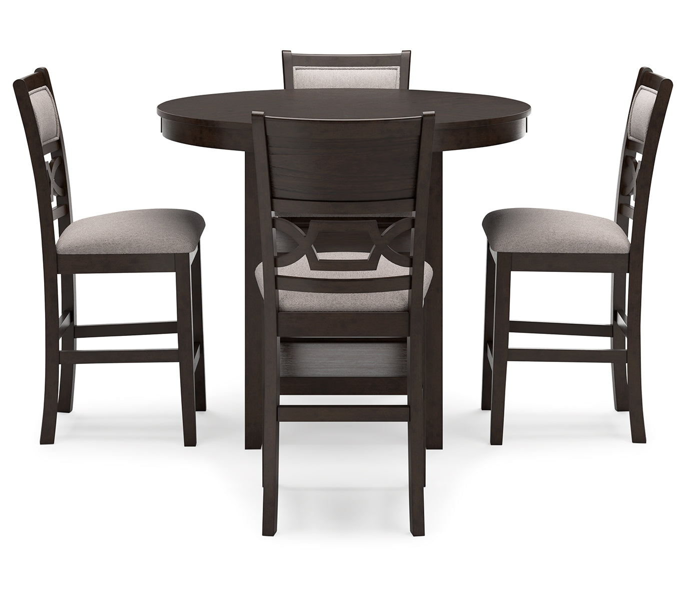 Langwest Counter Height Dining Table and 4 Barstools (Set of 5)