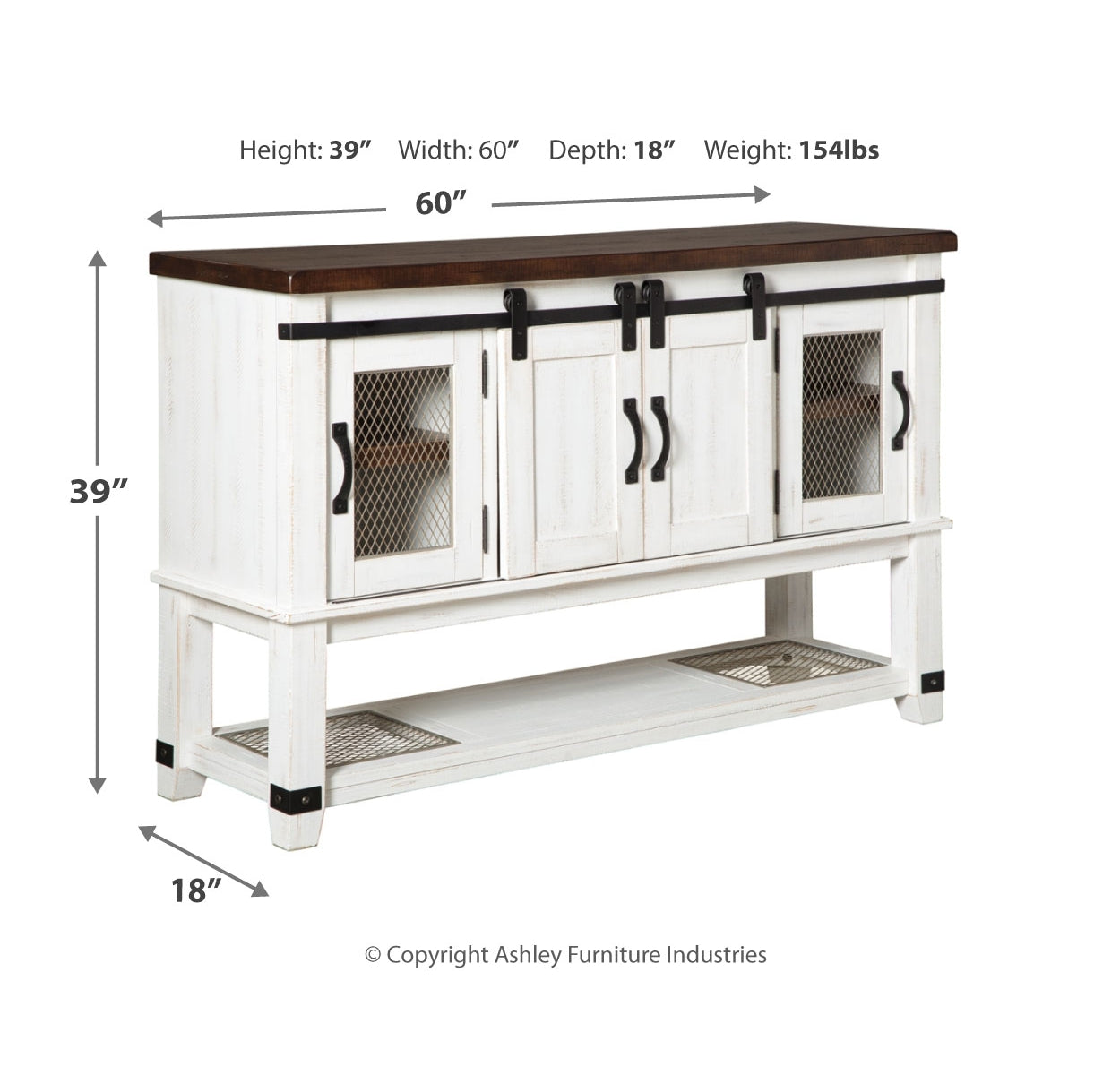 Valebeck Counter Height Dining Table and 4 Barstools with Storage