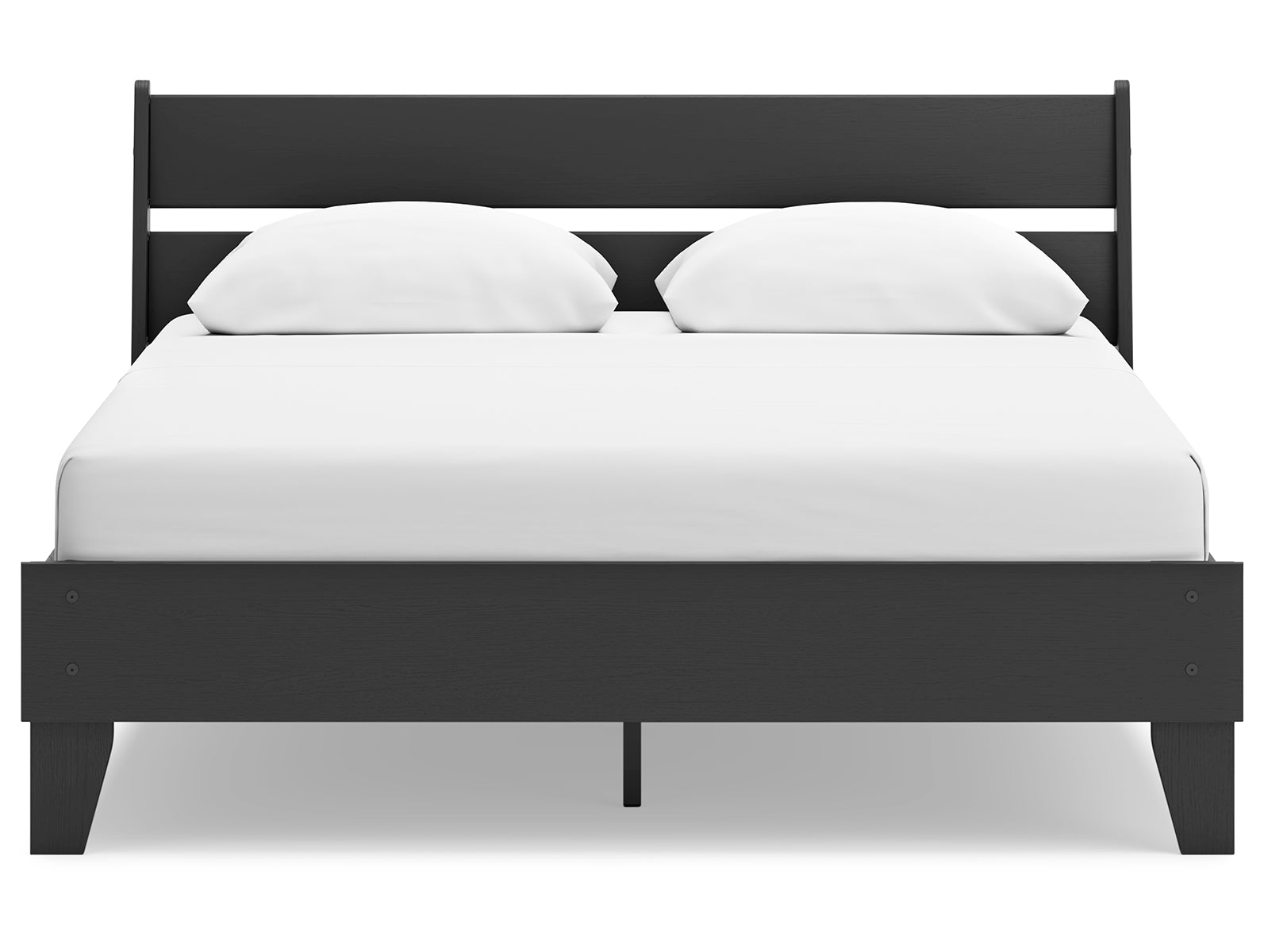 Socalle Queen Panel Platform Bed with 2 Nightstands