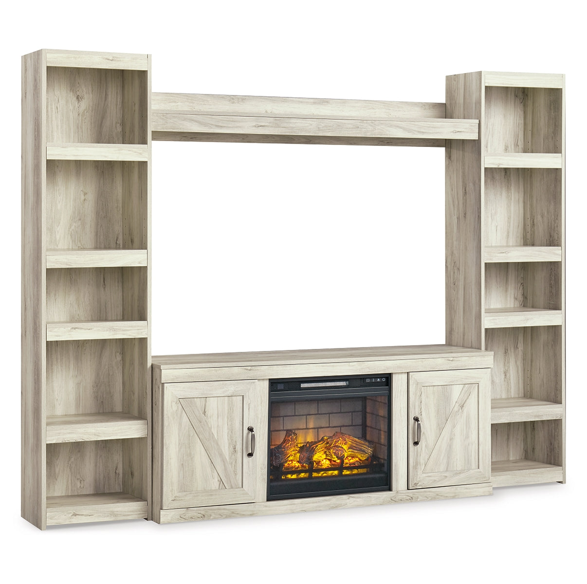 Bellaby 4-Piece Entertainment Center with Electric Fireplace