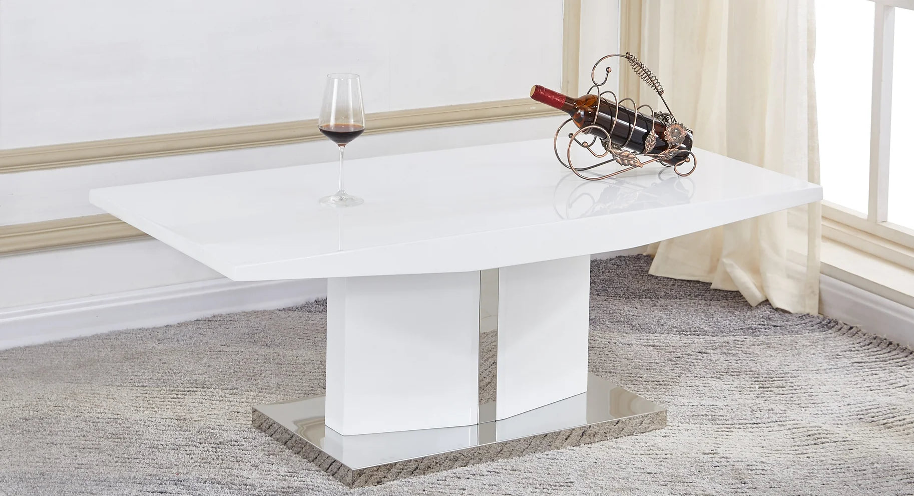 Sleek Elegance White Coffee Table