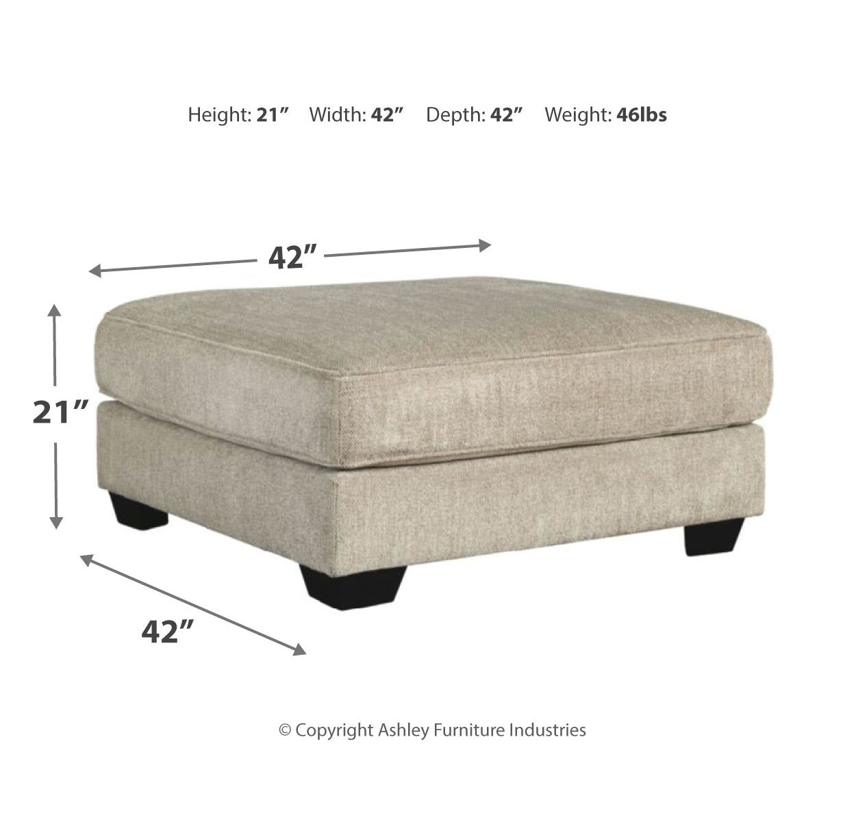 Ardsley 3-Piece Sectional with Ottoman