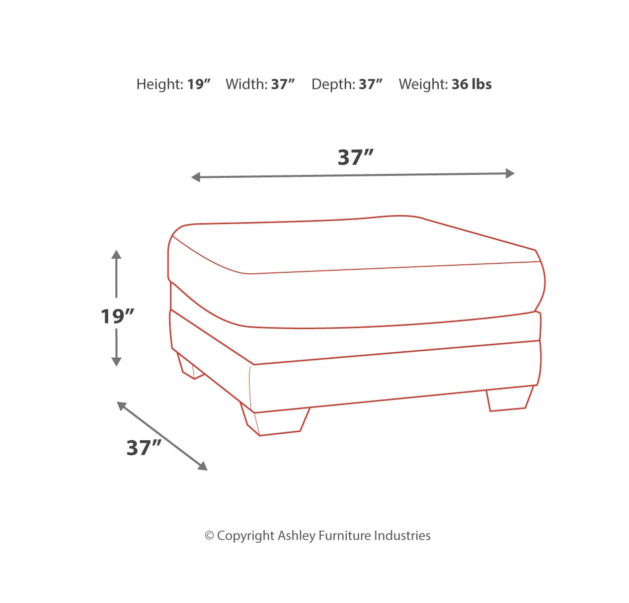 Tracling Oversized Ottoman