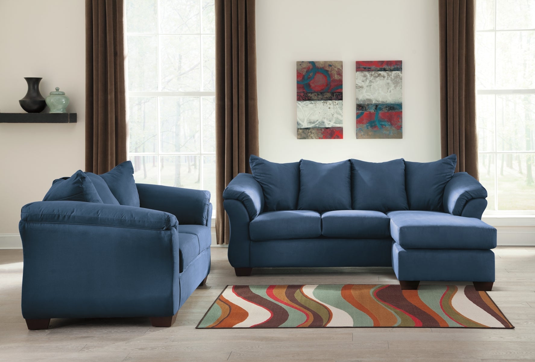 Darcy sofa chaise and loveseat outlet set