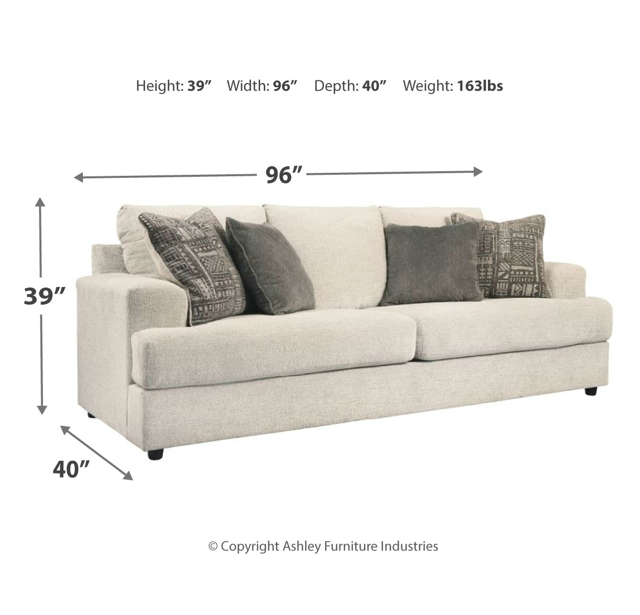 Soletren Sofa, Loveseat, Chair and Ottoman