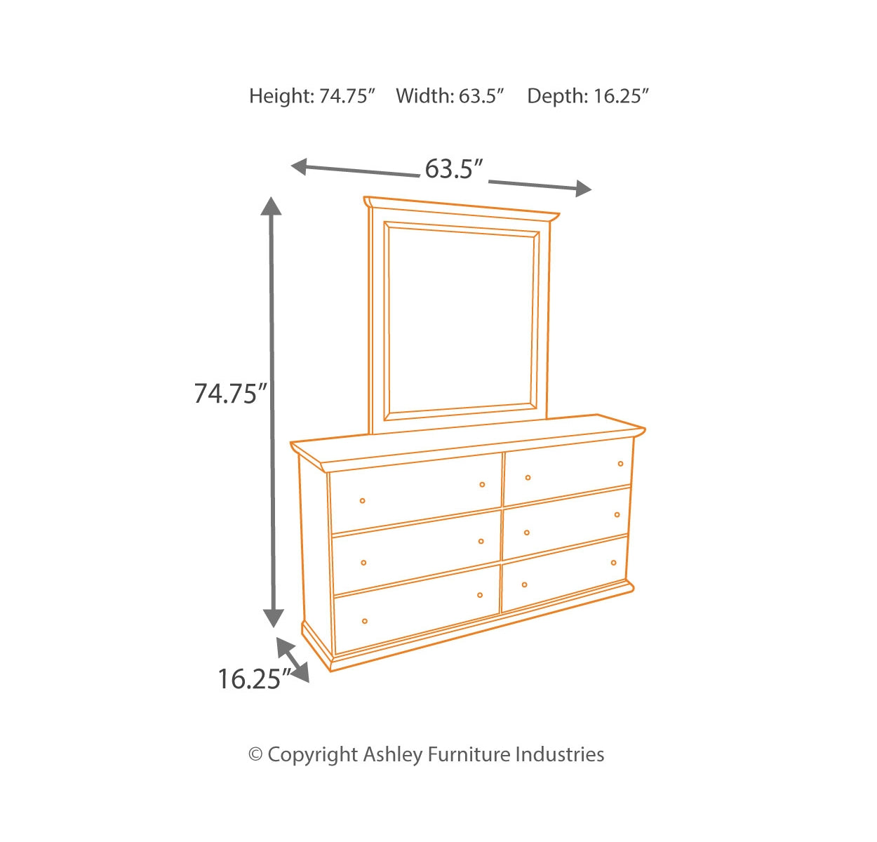 Bostwick Shoals Full Panel Bed with Mirrored Dresser and Chest