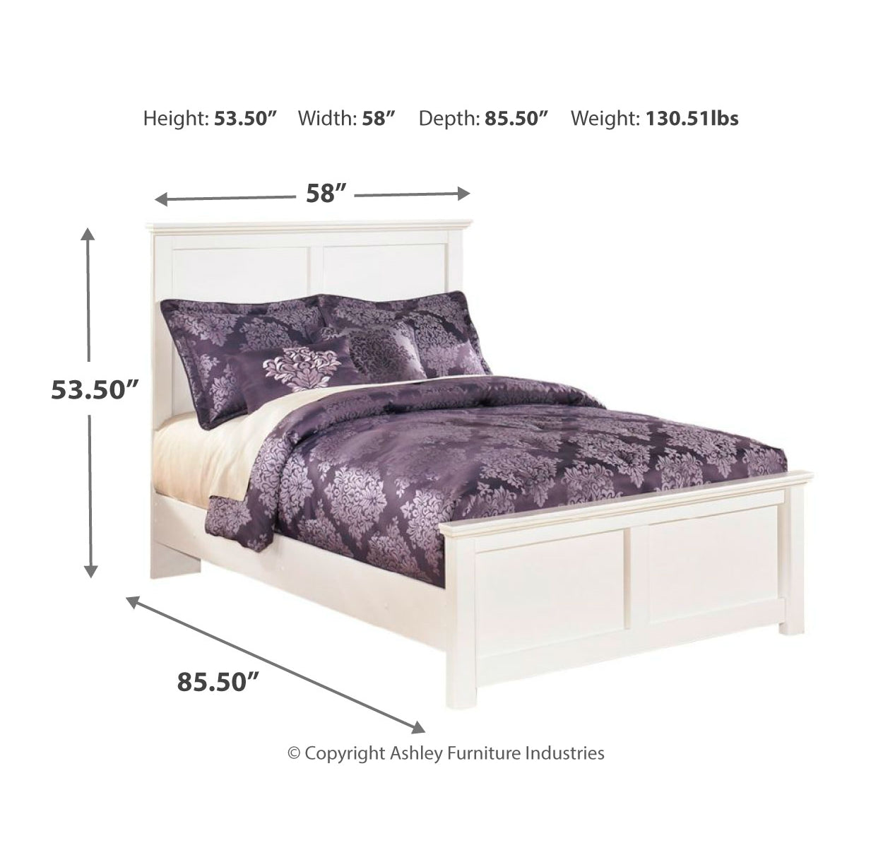 Bostwick Shoals Full Panel Bed with Mirrored Dresser and Chest