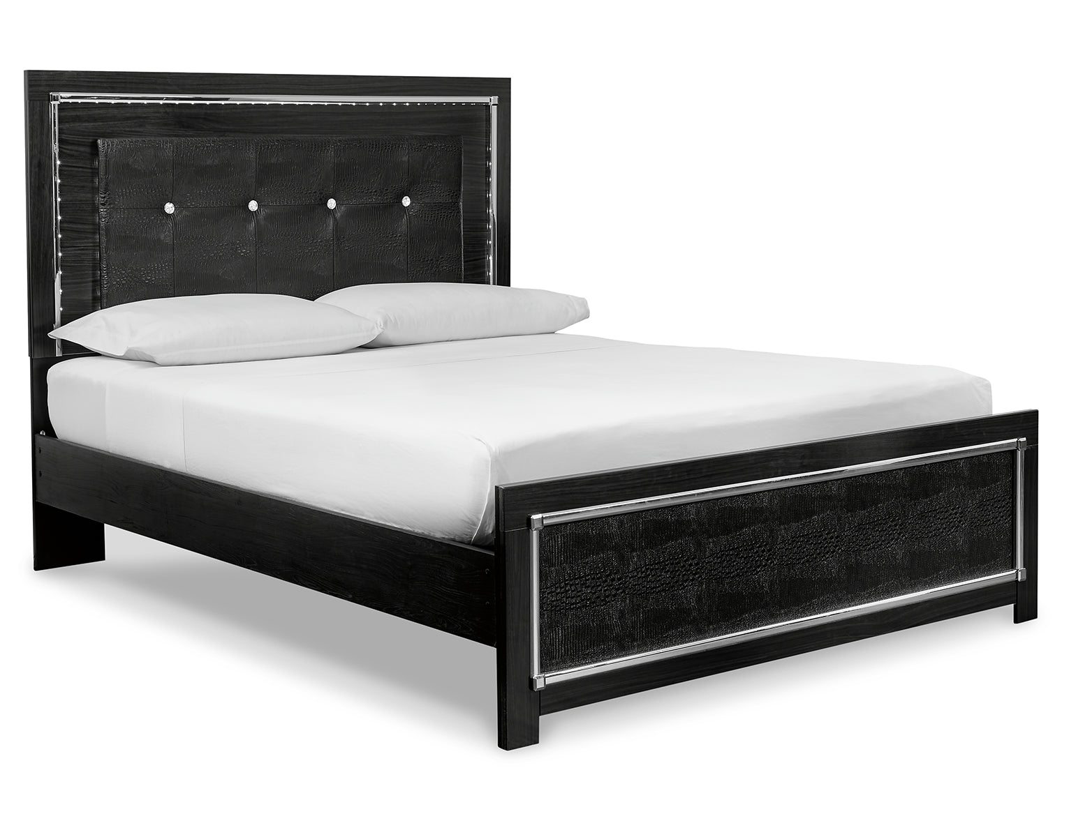 Kaydell Queen Upholstered Panel Bed with Dresser