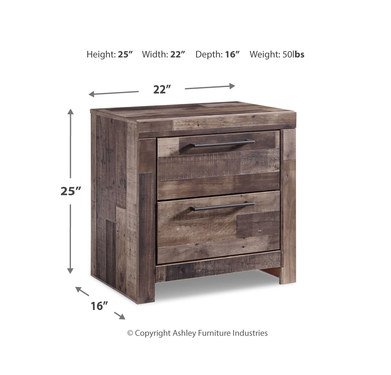 Derekson Twin Panel Bed with 2 Storage Drawers with Mirrored Dresser, Chest and Nightstand