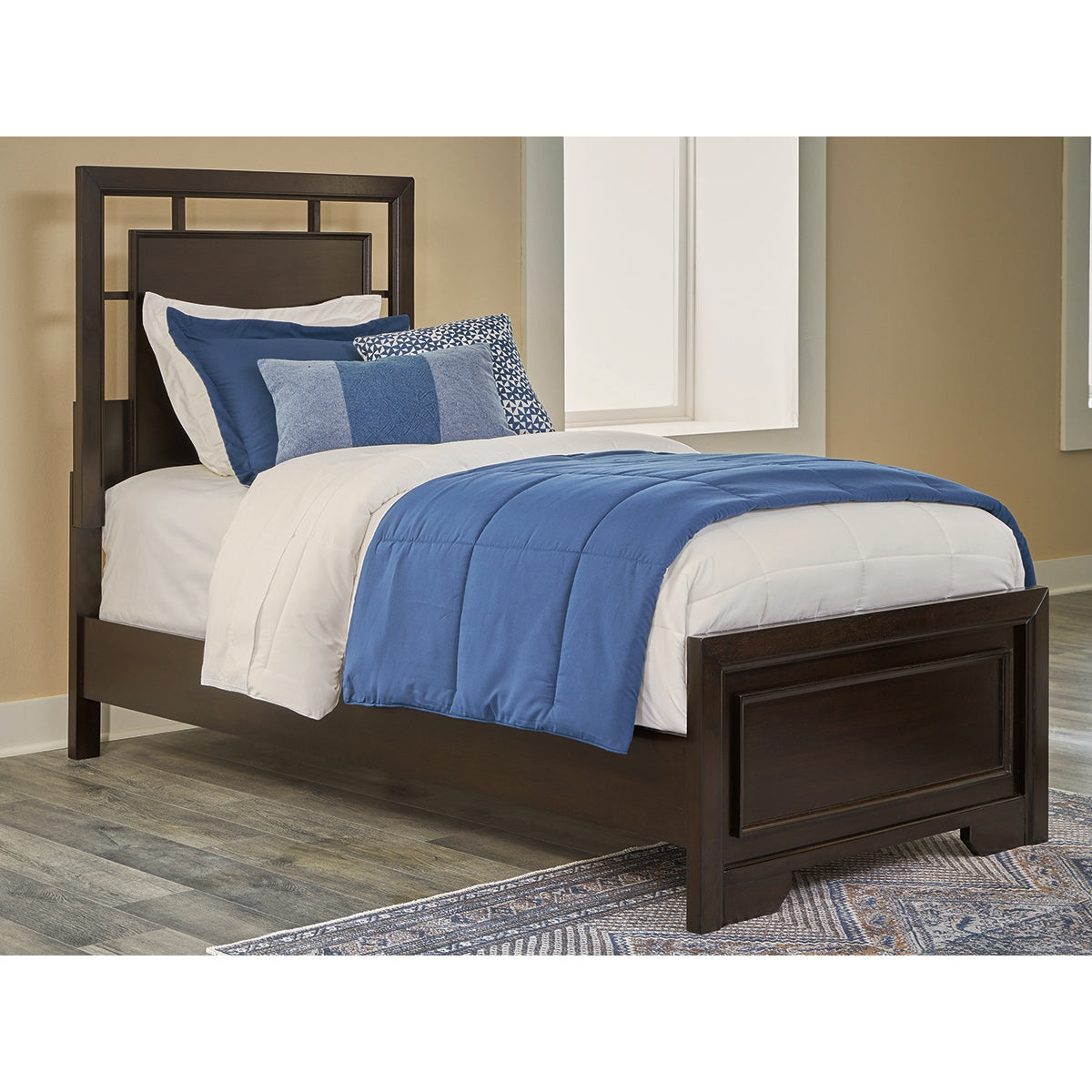 Covetown Twin Panel Bed with Dresser and Nightstand