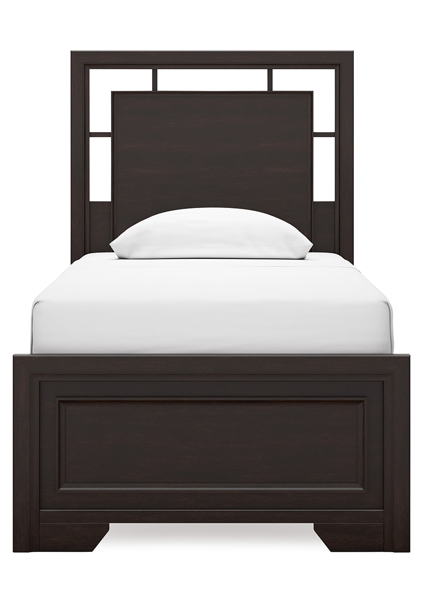 Covetown Twin Panel Bed with Dresser and Nightstand