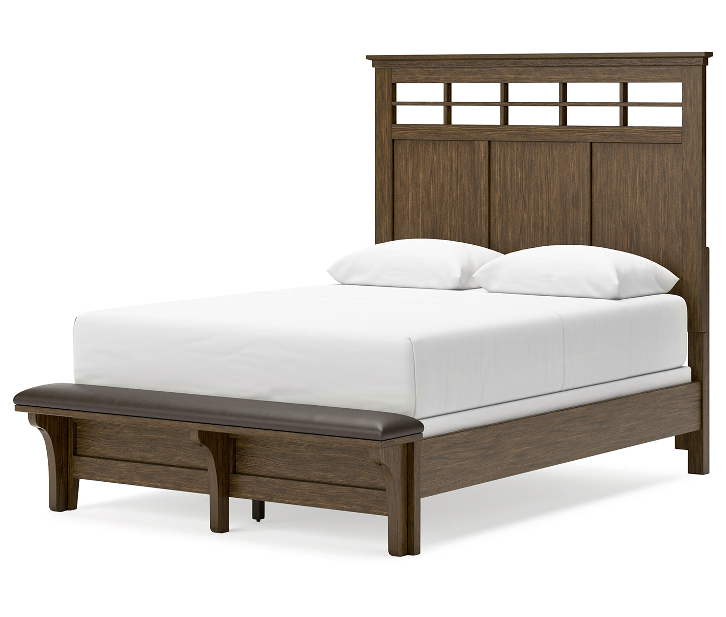 Shawbeck Queen Panel Bed with 2 Nightstands