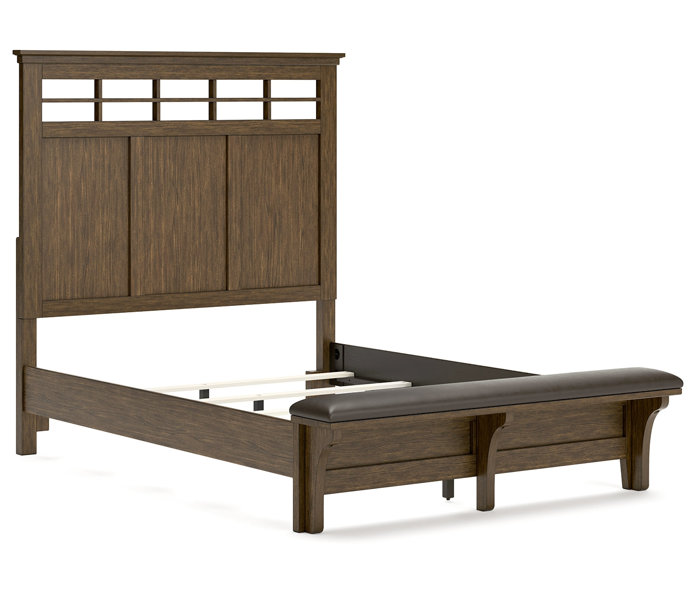 Shawbeck Queen Panel Bed with 2 Nightstands