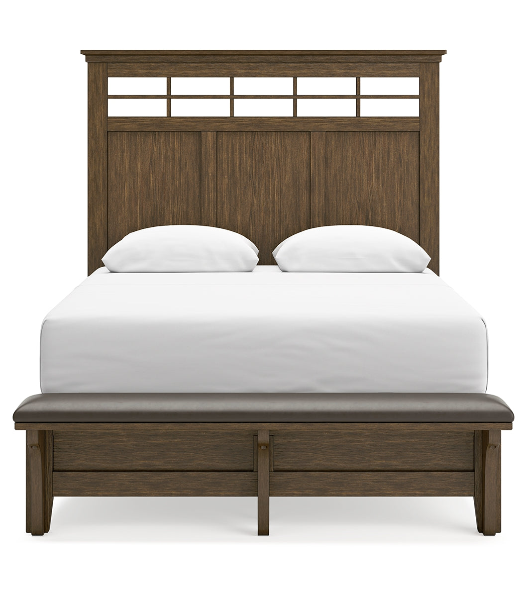 Shawbeck Queen Panel Bed with Dresser and 2 Nightstands