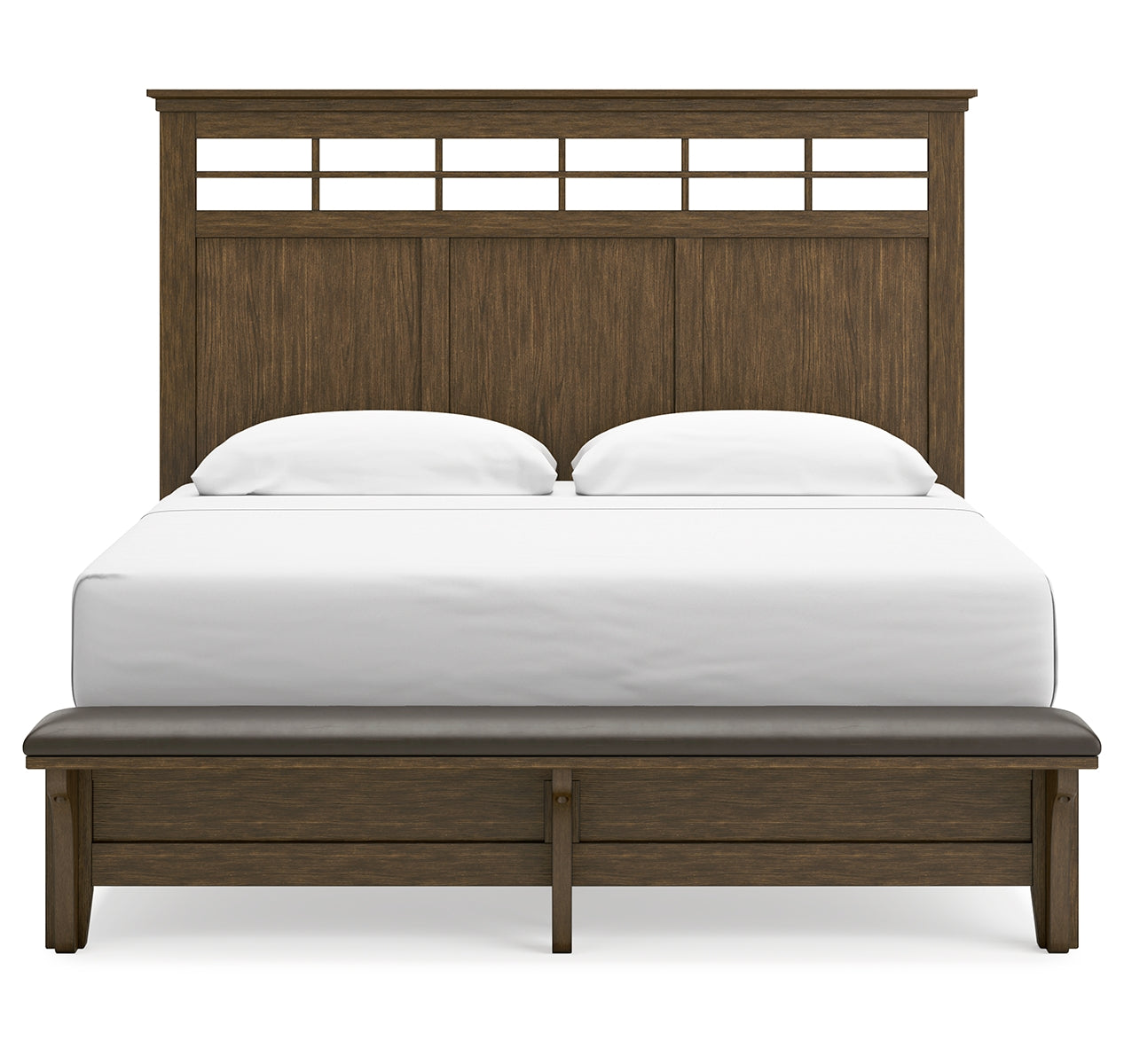 Shawbeck King Panel Bed with 2 Nightstands