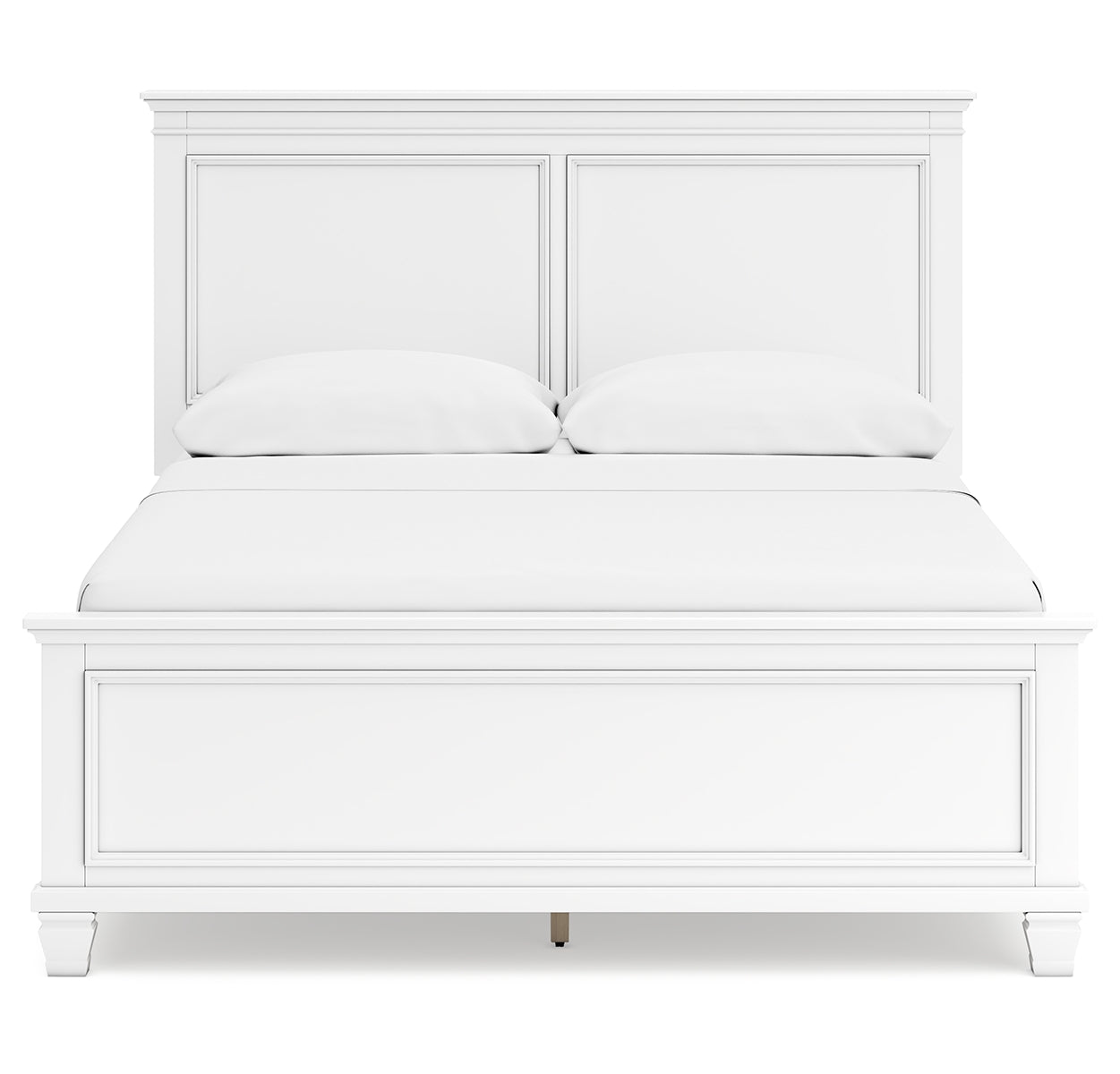 Fortman Queen Panel Bed with Mirrored Dresser