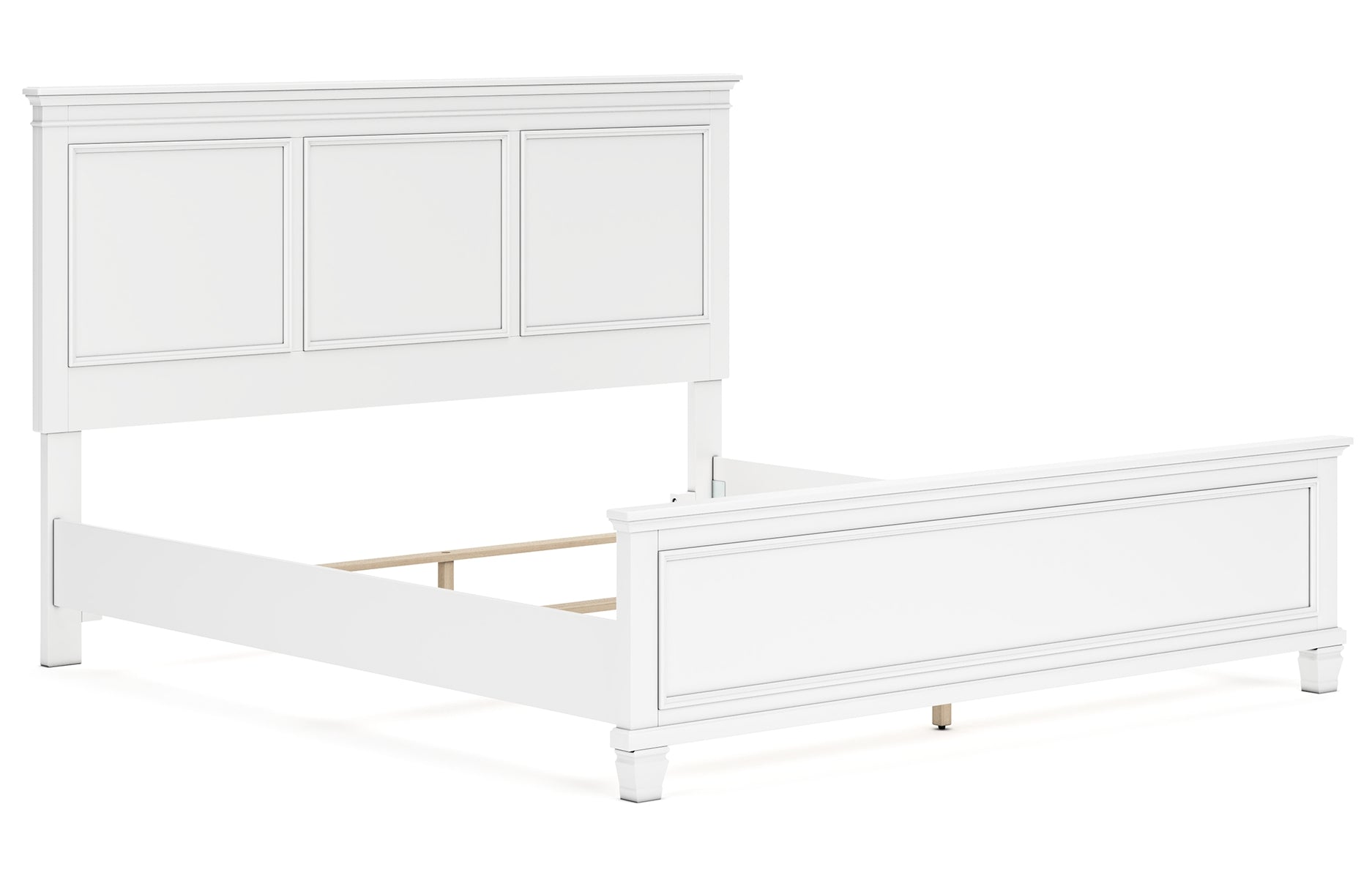 Fortman King Panel Bed with Mirrored Dresser