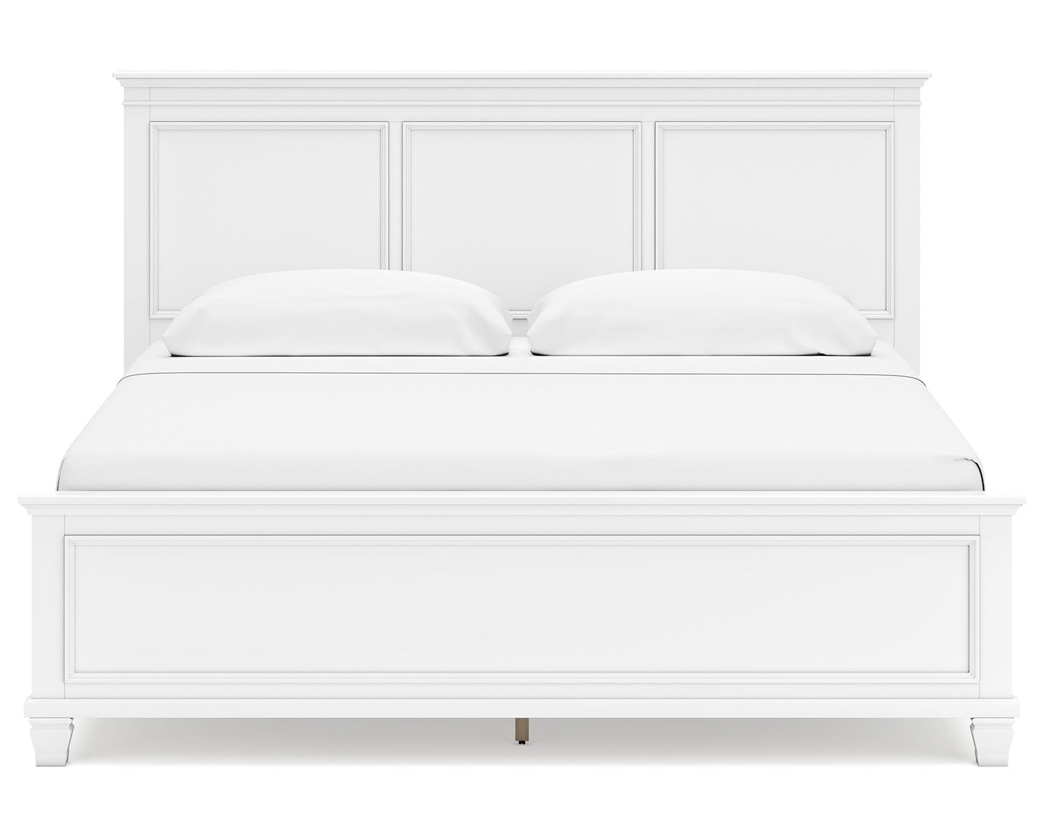 Fortman King Panel Bed with Mirrored Dresser