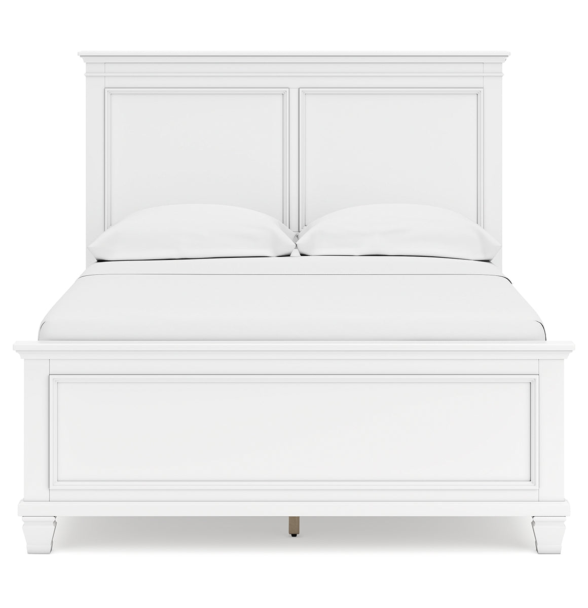 Fortman Full Panel Bed with Mirrored Dresser and Chest