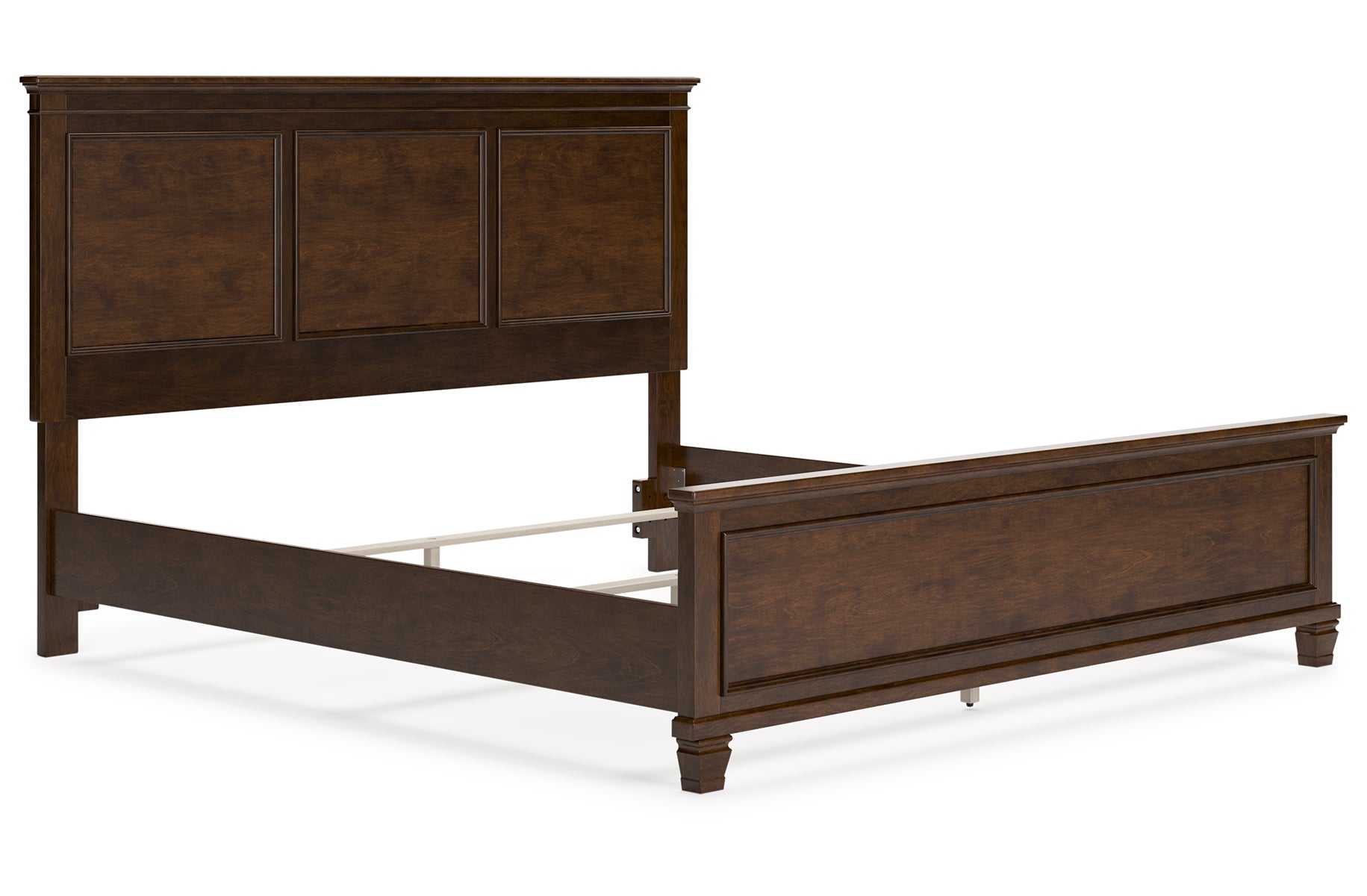 Danabrin King Panel Bed with Mirrored Dresser and Chest